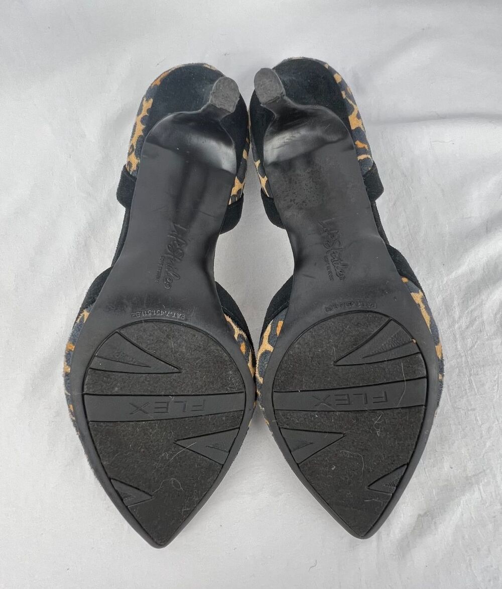 LIFESTRIDE Womens 8 Saldana Pumps Leopard Print Pointed Toe D'Orsay Heels Black - Picture 12 of 15
